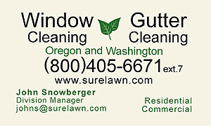 Window and Gutter cleaning by Sure Lawn